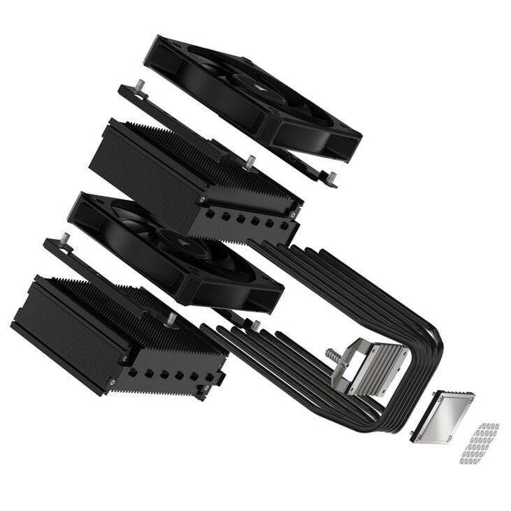 Corsair A115 CPU cooler, Dual Tower - 140mm, black image number 6