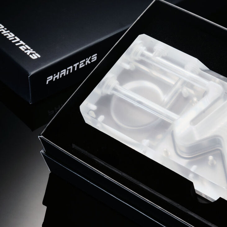 PHANTEKS R220C Reservoir - transparente Acryl-Backplate, DRGB-LED image number 9