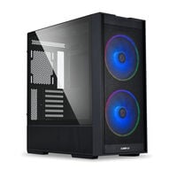 Lian Li LANCOOL 206 PC Case, Mid Tower, ATX, Tempered Glass - Black