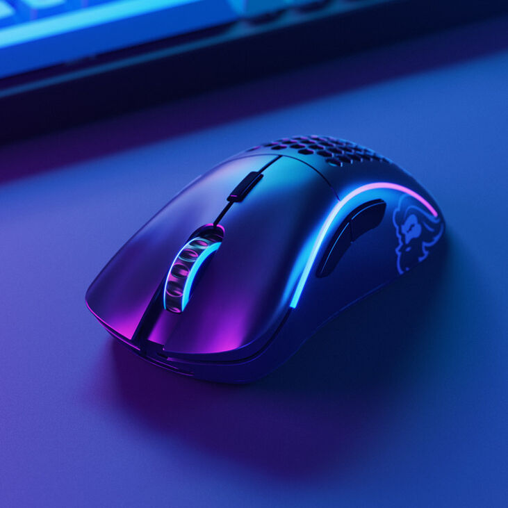 Glorious Model D Wireless Gaming-Mouse - black, matte image number 6