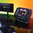 Thermaltake The Tower 600 PC Case, Mid Tower, ATX, Tempered Glass &ndash; includes 2x 140mm Fans, Black image number null