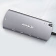 AXAGON HMC-6M2 Multiport-Hub, USB 3.0, M.2-SATA, HDMI, Gbit-LAN, 2x USB-A, 1x USB-C image number null