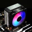 Jonsbo CR-1200E CPU cooler, RGB - 92mm image number null