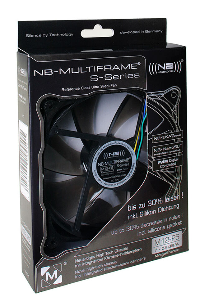 Noiseblocker Multiframe S-Series M12-PS Fan - 120mm PWM image number 3