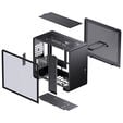 Jonsbo U4 Mini Micro-ATX-Geh&auml;use, Tempered Glass - schwarz image number null