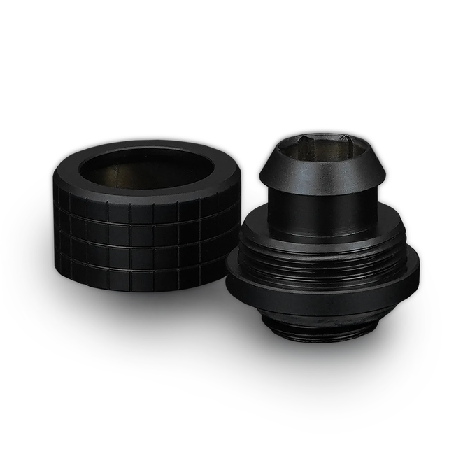 Thermal Grizzly DeltaMate Kompressions-Fitting, Messing, G1/4&rdquo;-Gewinde - schwarz, ST13 image number 2