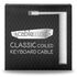 CableMod Classic Coiled Keyboard Cable USB-C zu USB Typ A, Glacier White - 150cm image number null