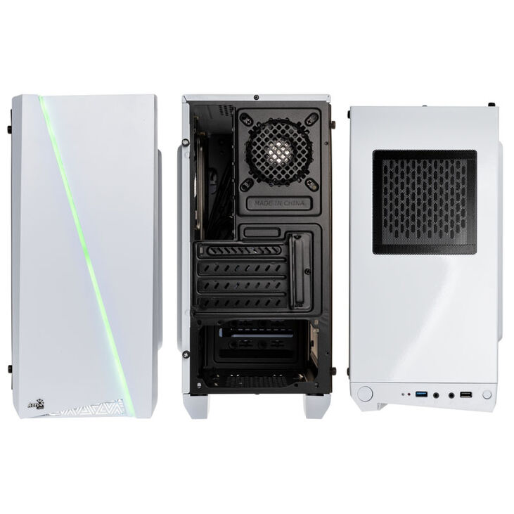 Aerocool Cylon Mini Micro-ATX Gehäuse, Acrylglas - weiß Window image number 3