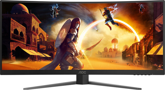 AOC Gaming CU34G4Z 34-inch UWQHD Curved Gaming Monitor, 240Hz, VA, FreeSync Premium image number 2