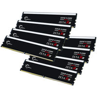 G.Skill Zeta R5 DDR5-6000 RAM, CL30, XMP, ECC reg. - 128 GB Octo-Kit, black