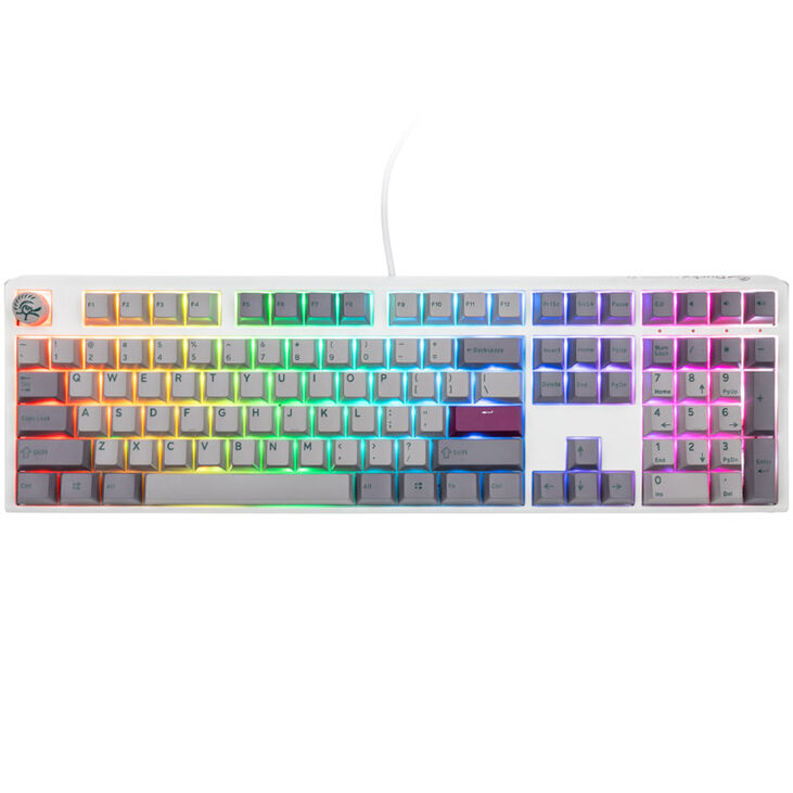 Ducky One 3 Mist Grey Gaming Tastatur, RGB LED - MX-Brown (US) image number 1