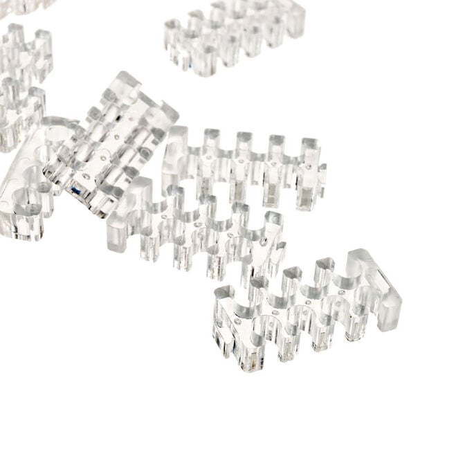 SilverStone SST-PP09, cable comb set, transparent image number 1