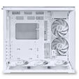 Lian Li O11 Dynamic Mini V2 Flow PC Case, Mini Case, ATX, Tempered Glass - including 5x 120mm fans, white image number null