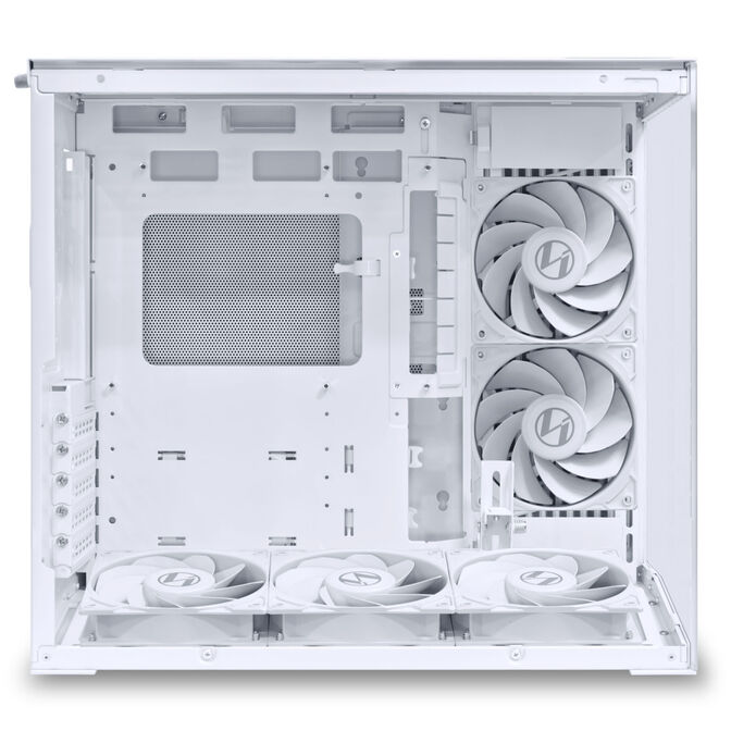 Lian Li O11 Dynamic Mini V2 Flow PC Case, Mini Case, ATX, Tempered Glass - including 5x 120mm fans, white image number 4