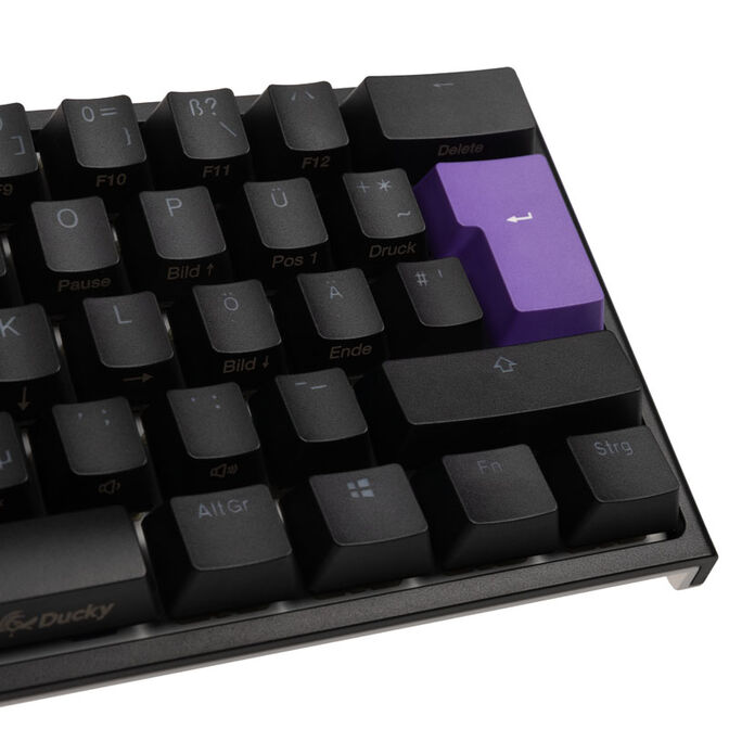 Ducky One 2 Mini Gaming Tastatur, MX-Silent-Red, RGB-LED, schwarz image number 8