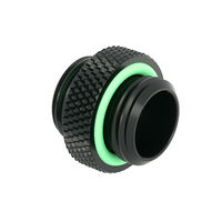 Barrow adapter straight G1/4 inch female to G1/4 inch female, 5mm - black