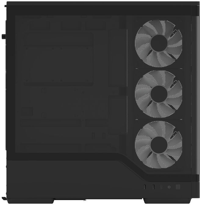 Aerocool P500A PC-Geh&auml;use, Midi-Tower, ATX, Tempered Glass, RGB - schwarz image number 7