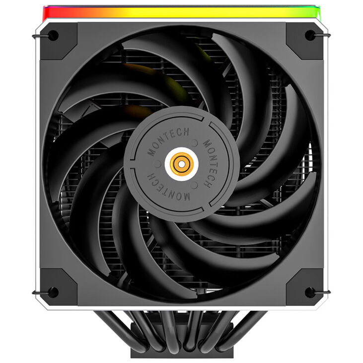 Montech Metal DT24 Premium CPU-Kühler, ARGB, 2x120mm image number 2