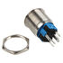DimasTech Vandalism switch/button 25mm - Silverline - red image number null