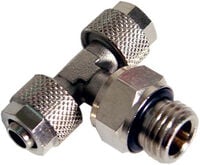 Adapter T-splitter G1/8 inch to 8/6mm - shiny silver
