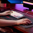 Corsair CLIPPER PRO MINI 60 Hall Effect Gaming Keyboard, Backlit RGB LED, CORSAIR MGX Core, WHT , PBT DS Keycaps image number null