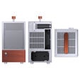 Jonsbo T6 PC Case, Mini-Tower, Mini-ITX, Tempered Glass, Wood &ndash; Silver image number null
