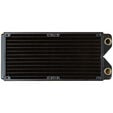 Phobya R27-S240 Radiator, 240 mm radiator, 18 FPI, copper fins, 2x G1/4-inch connectors - black image number null