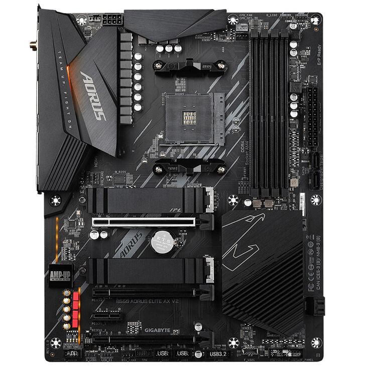 GIGABYTE B550 AORUS Elite AX V2, Sockel AM4, AMD B550, ATX - DDR4 image number 2
