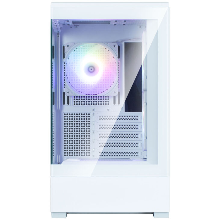 Zalman P30 V2 PC-Gehäuse, Mini-Tower, mATX, RGB, Tempered Glass - weiß image number 4