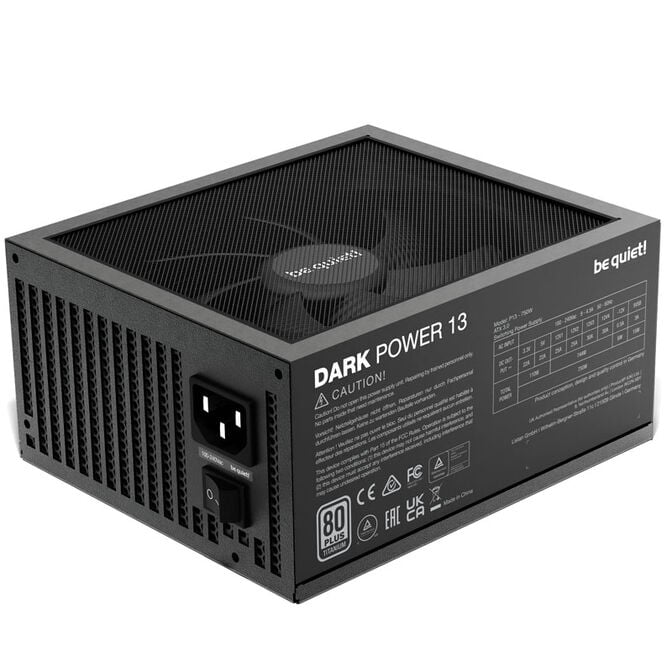 be quiet! Dark Power 13 Power Supply 80 PLUS Titanium, ATX 3.0, PCIe 5.0 - 750 Watts image number 0