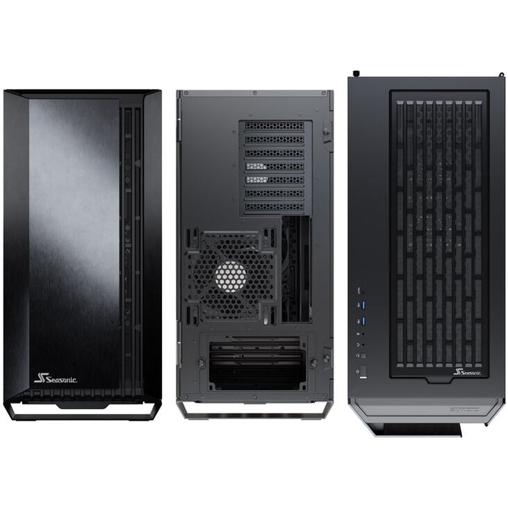 Seasonic SYNCRO Q704 PC Case, Mid Tower + SYNCRO DGC-750 Gold Power Supply - black image number 4