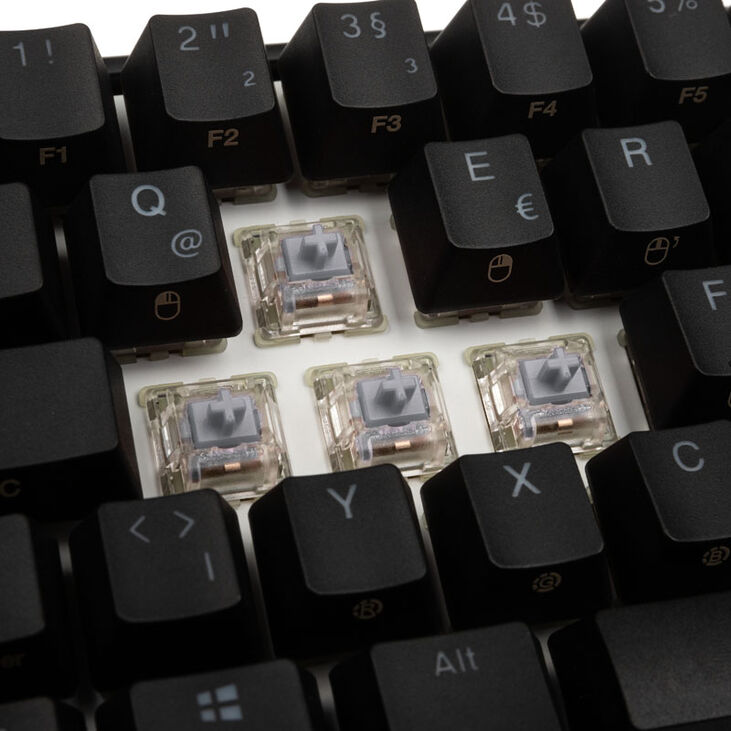 Ducky Mecha Mini Gaming Keyboard, MX-Speed-Silver, RGB-LED - black image number 6