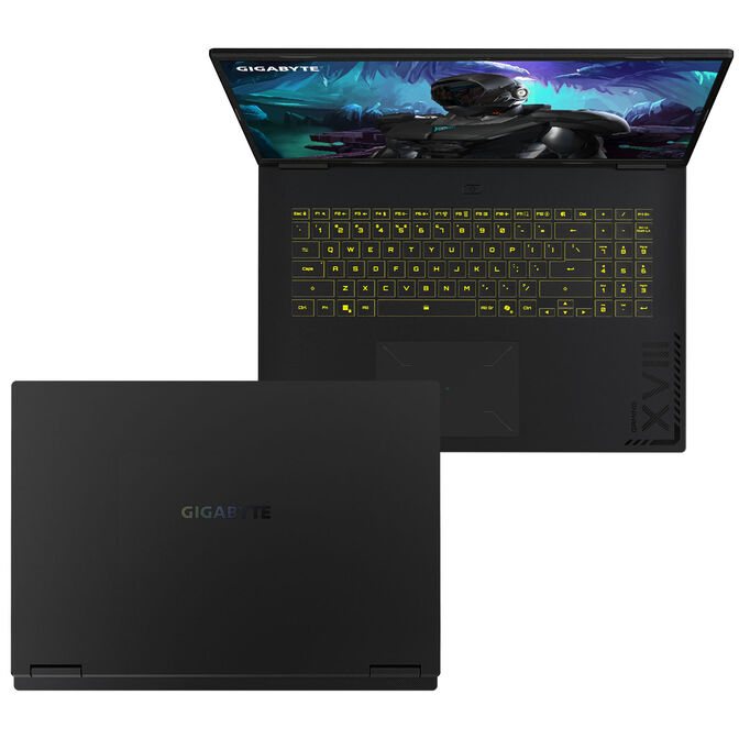 GIGABYTE Gaming A18 3WHK3DEC64SH, Black Steel Gaming Laptop, Ryzen 7 260, RTX 5070 image number 2
