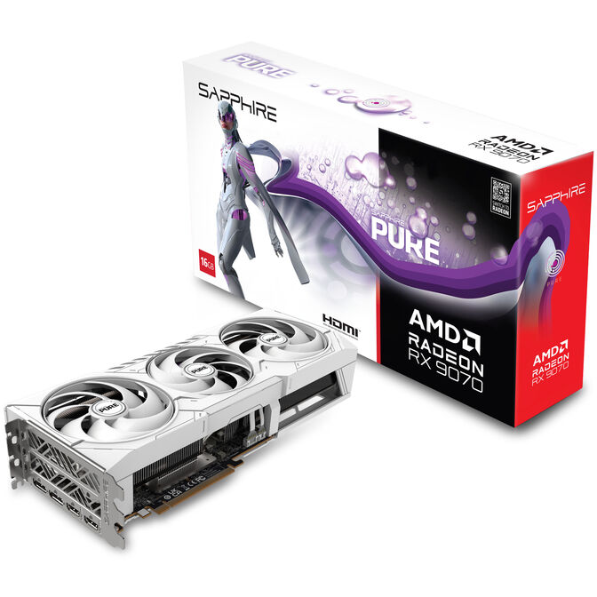 Sapphire Pure Radeon RX 9070 Gaming OC Grafikkarte, 16384 MB GDDR6 image number 0