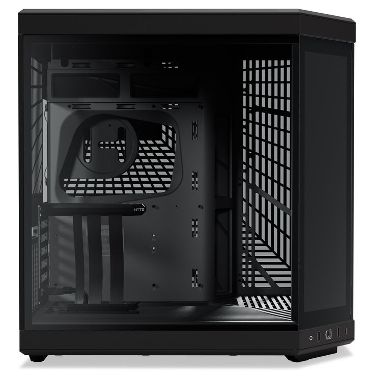 Hyte Y70 Touch Infinite PC-Gehäuse, Midi Tower, Tempered Glass - schwarz image number 7