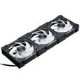 PHANTEKS D30 PWM Regular Airflow D-RGB L&uuml;fter, 3er Pack - 120mm, schwarz image number null