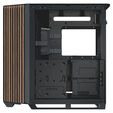 APNX V1 PC Case, Mid Tower, ATX, Tempered Glass &ndash; Wood, Black image number null