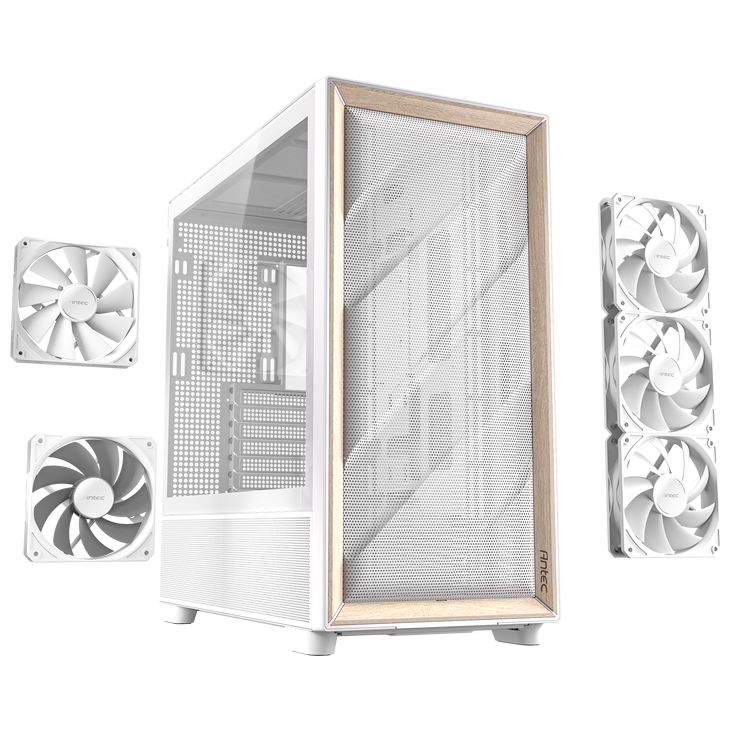 Antec Flux PC-Gehäuse, Full-Tower, E-ATX, Tempered Glass – weiß image number 18
