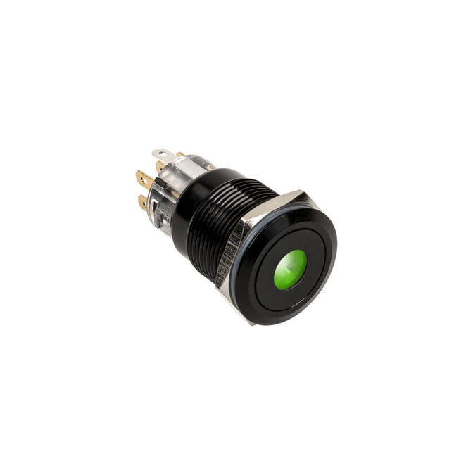 DimasTech Vandalism switch/button 19mm, Blackline Dot - RGB image number 0
