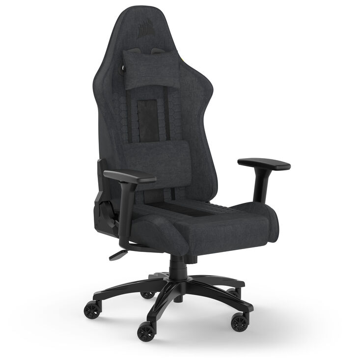 Corsair TC100 Relaxed Soft Fabric Gaming Chair - black, grey image number 0