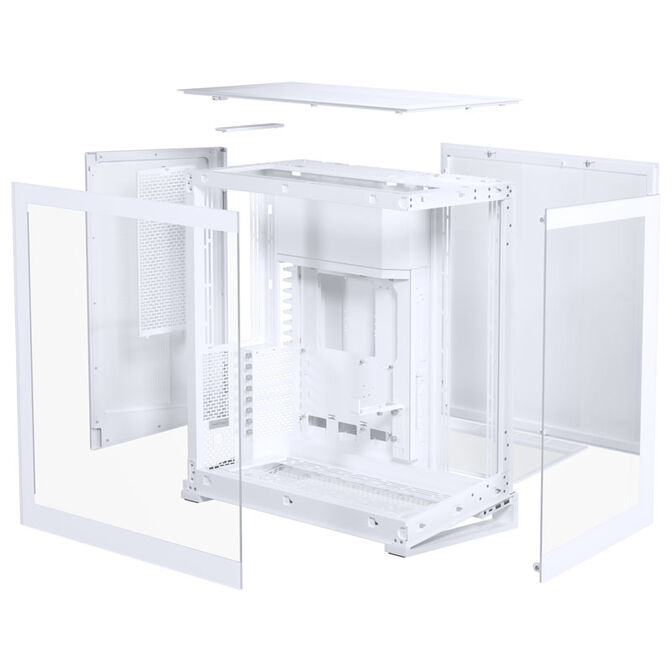 PHANTEKS NV Series NV9 E-ATX case, Tempered Glass, ARGB - matte white & M25 Gen2 PWM D-RGB fan 3-pack - Reverse Blade, 140mm, white + DRGB kit image number 9