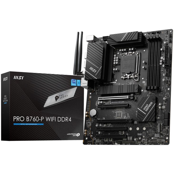 MSI Pro B760-P WiFi, Sockel LGA 1700, Intel B760, ATX -DDR4 image number 0