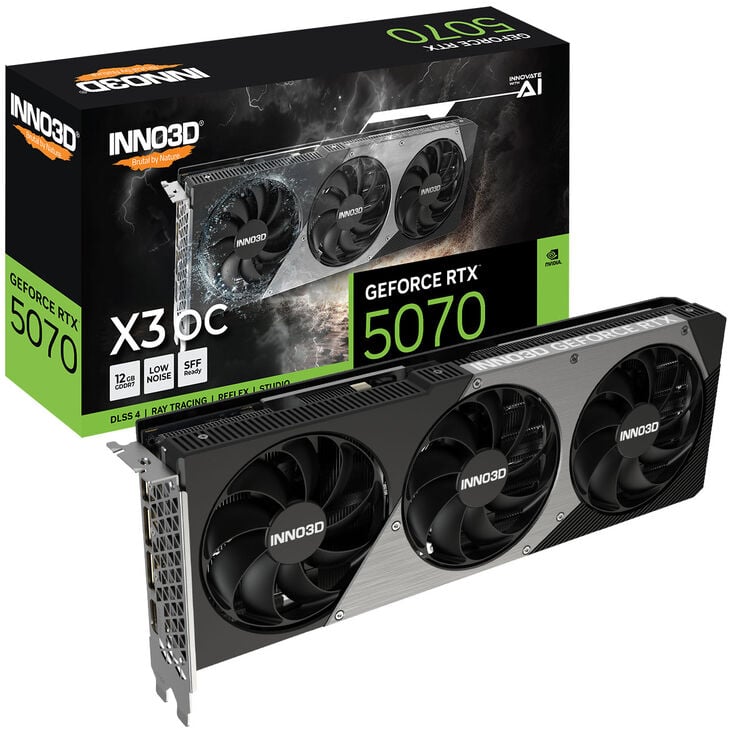 INNO3D GeForce RTX 5070 X3 OC, 12288 MB GDDR7 image number 0