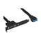 InLine slot bracket with two USB 3.0 ports to internal USB 3.0