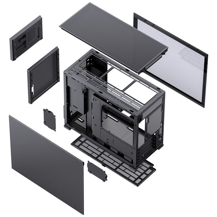 Jonsbo D31 MESH Screen Micro-ATX Gehäuse, Tempered Glass - schwarz image number 8