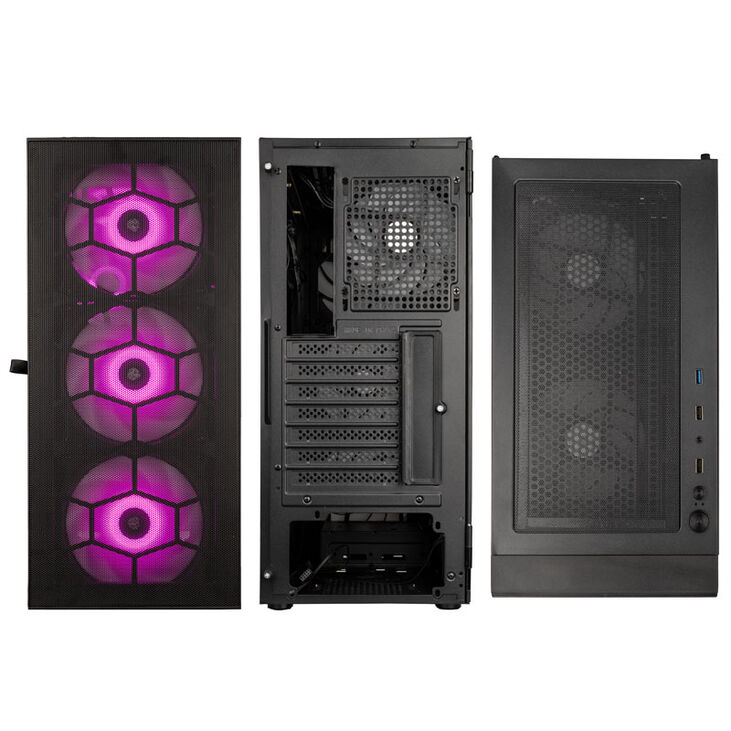 Kolink Observatory HF Mesh ARGB Midi-Tower - schwarz image number 3