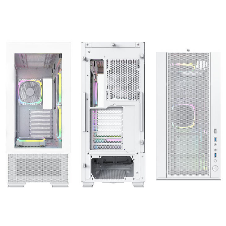 Montech SKY TWO, Mid Tower - White image number 1