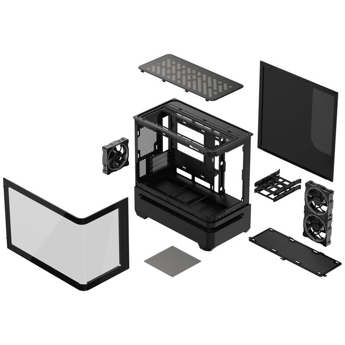 ASUS Prime AP202 ARGB PC-Geh&auml;use, Midi-Tower, mATX, ARGB, Tempered Glass - schwarz image number 16