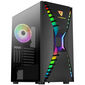 Aerocool Cronus Mid Tower, ARGB, Tempered Glass - Black