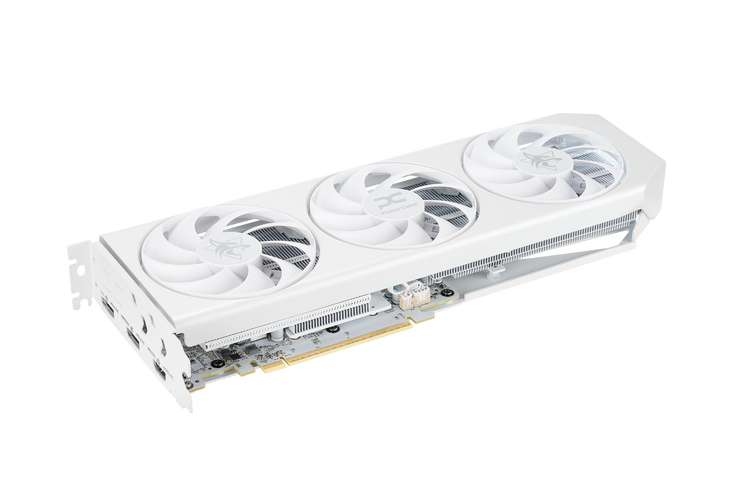 PowerColor Hellhound Spectral White Radeon RX 9060 XT OC Graphics Card, 16384 MB GDDR6 image number 4